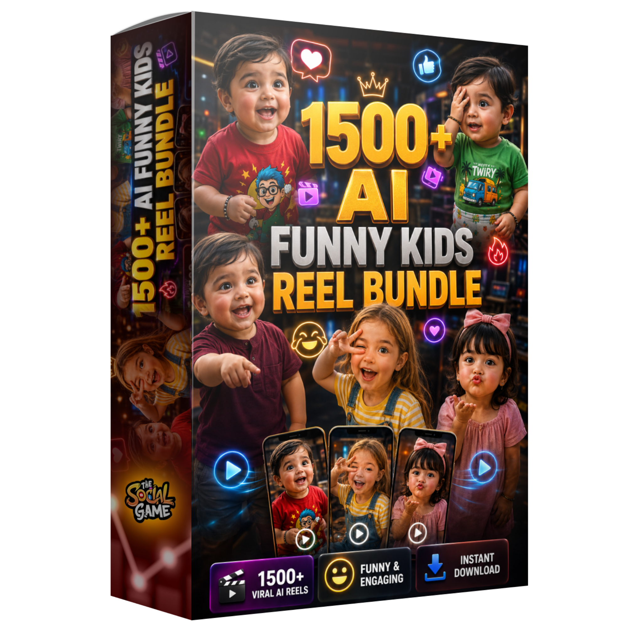1,500+ AI Funny Kids & Baby Reels Bundle